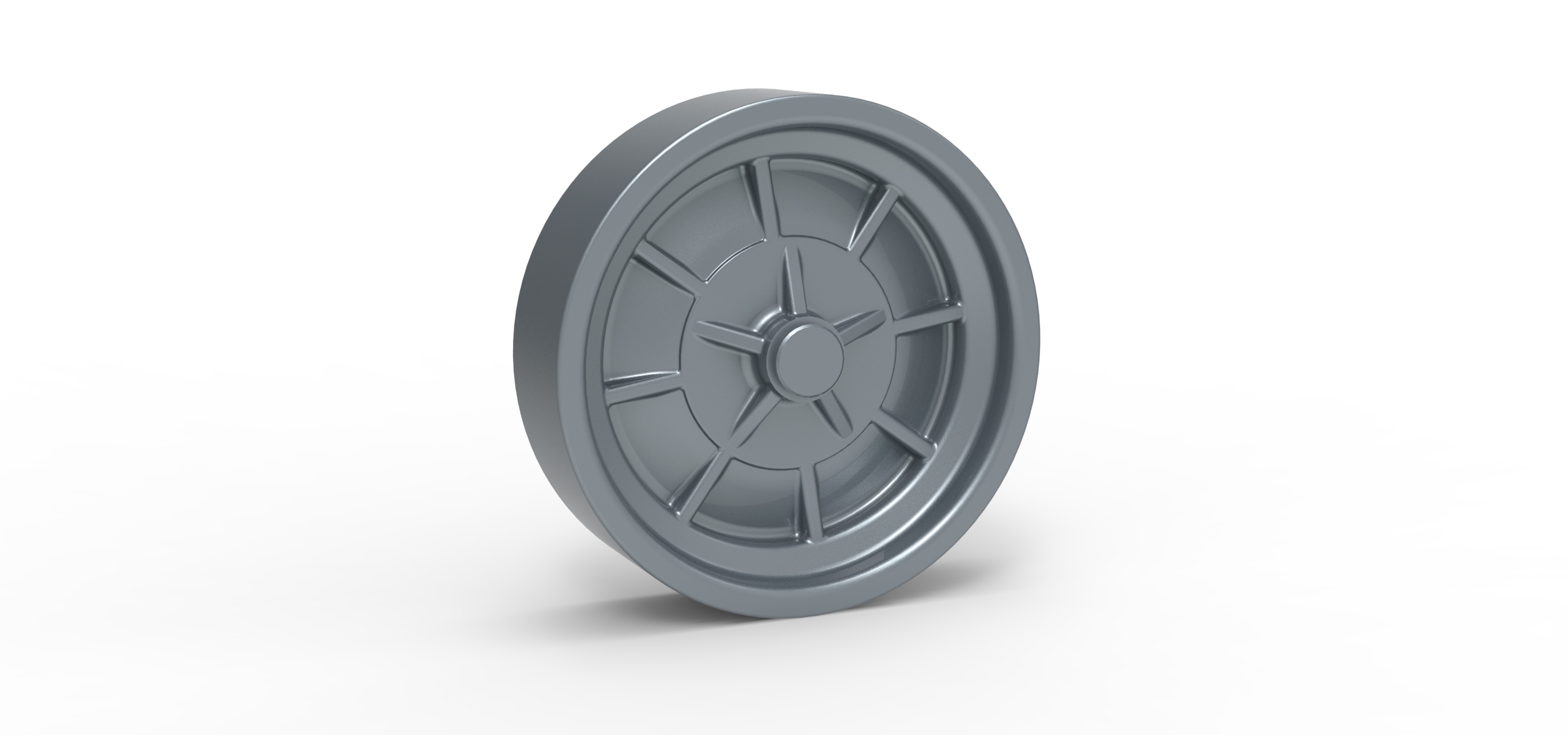 Front rim of vintage dragster Version 3 Scale 1:25
