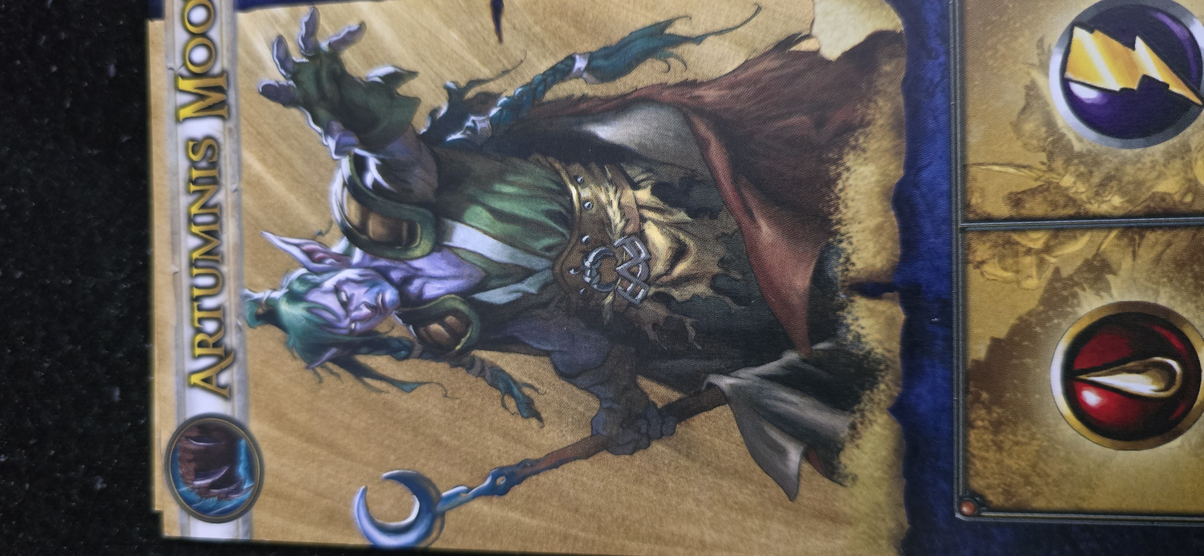 Warcraft board game replacement mini - Artumnis in T1 raid set — thumbnail 5