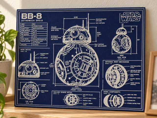 bb-8 star wars plans hue forge