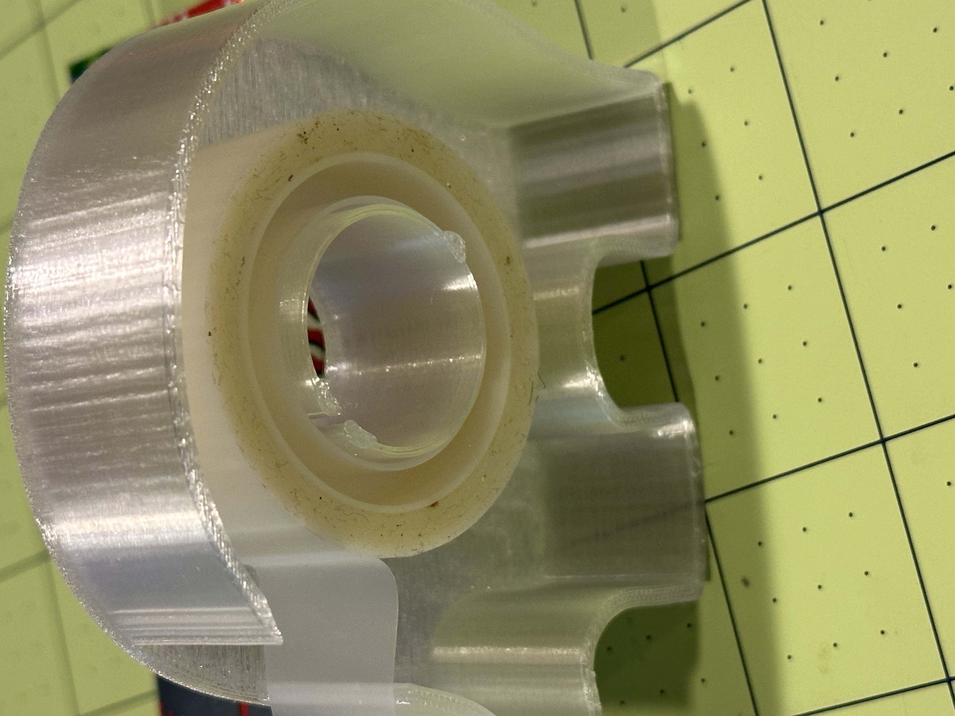 Elephant Tape Dispenser REMIX with modified cutter and retainers for tape roll