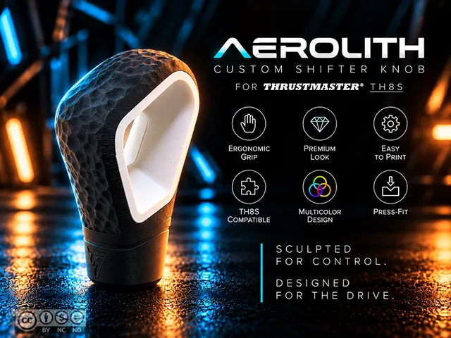 AEROLITH Ergonomic THRUSTMASTER TH8S Shifter Knob