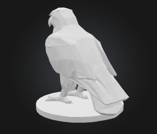 Miniatura 2 do modelo 3D Low Poly Eagle