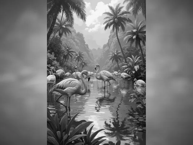 Flamingo Paradise Hueforge