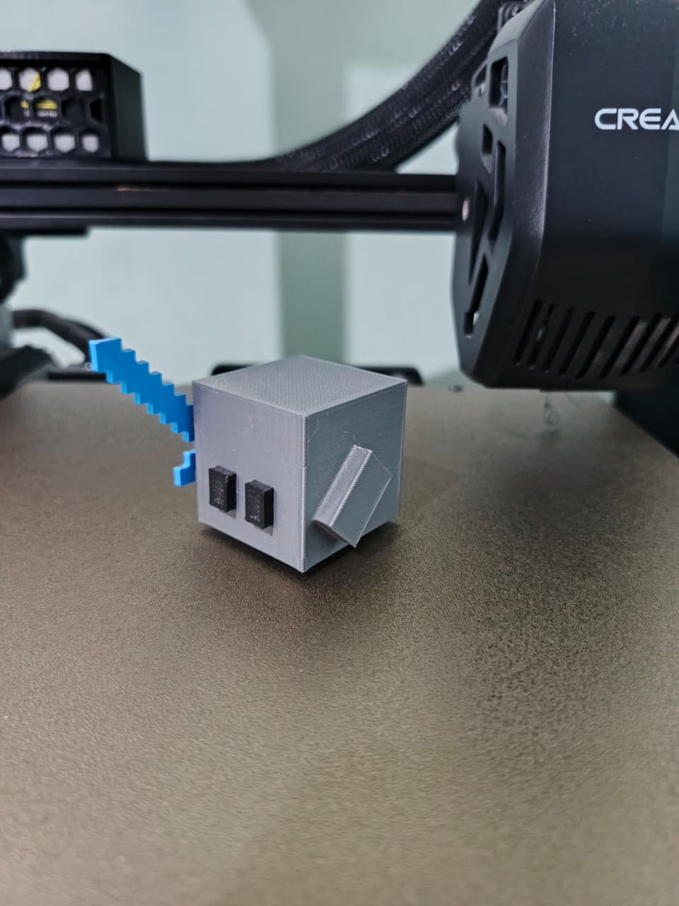 Blockling figure from Minecraft Blocklings Mod
