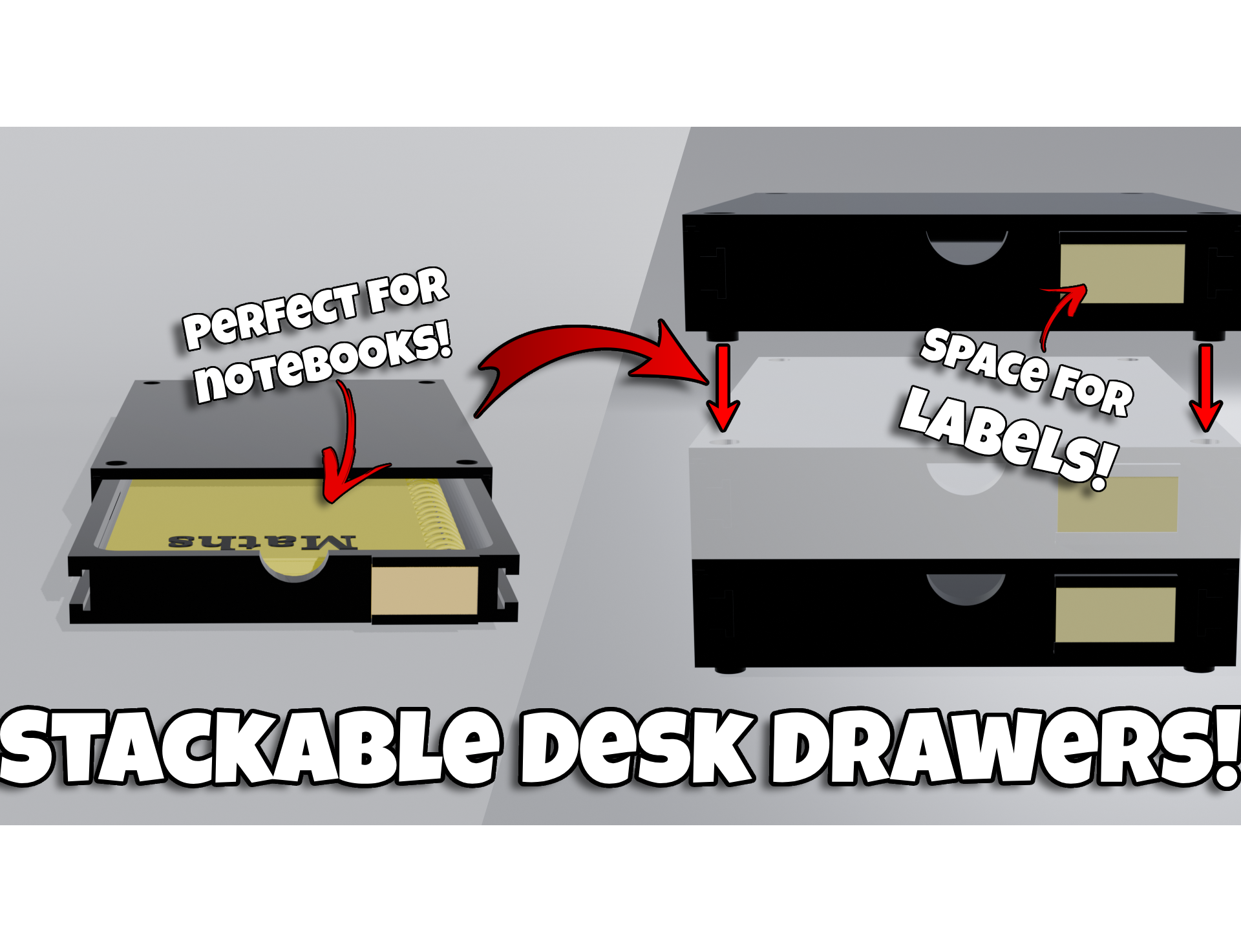 Stackable Desk Drawers