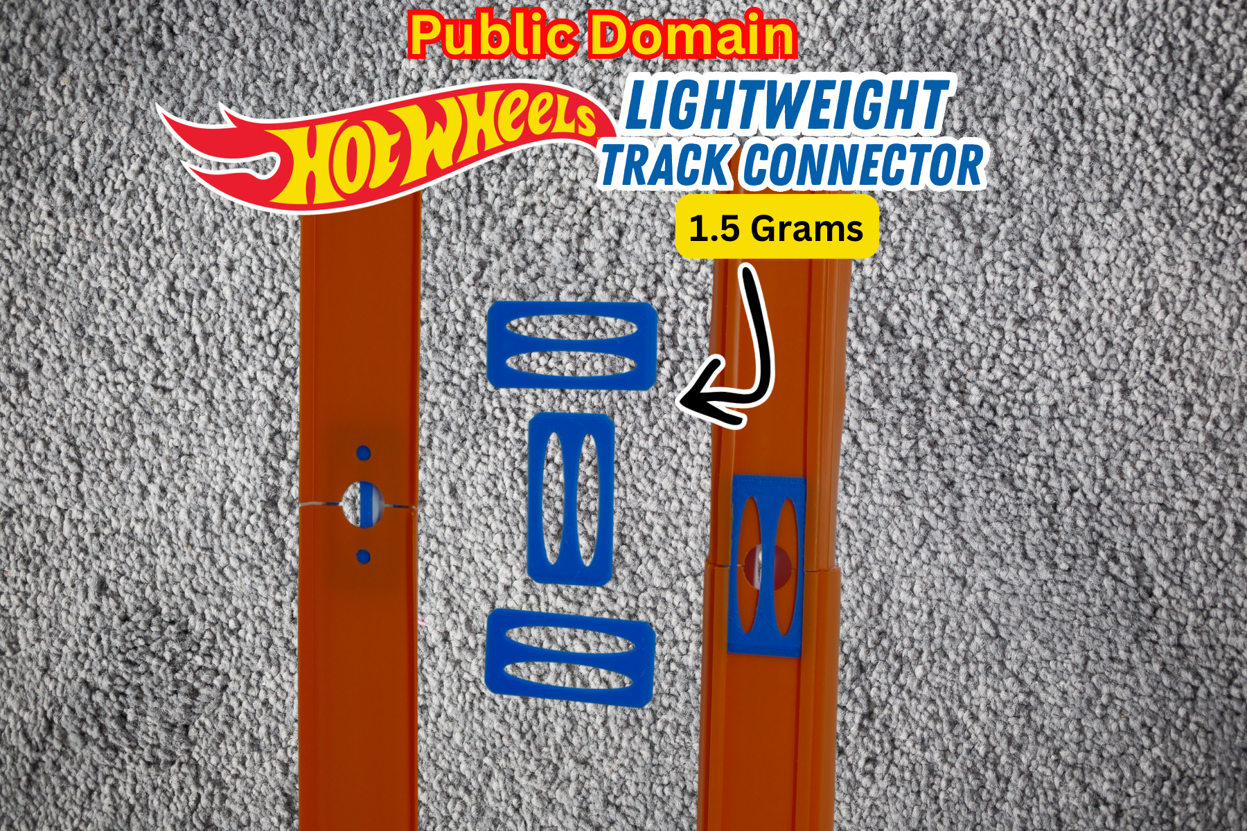 Hot Wheels Track Connector – Super Lightweight (1.5g)