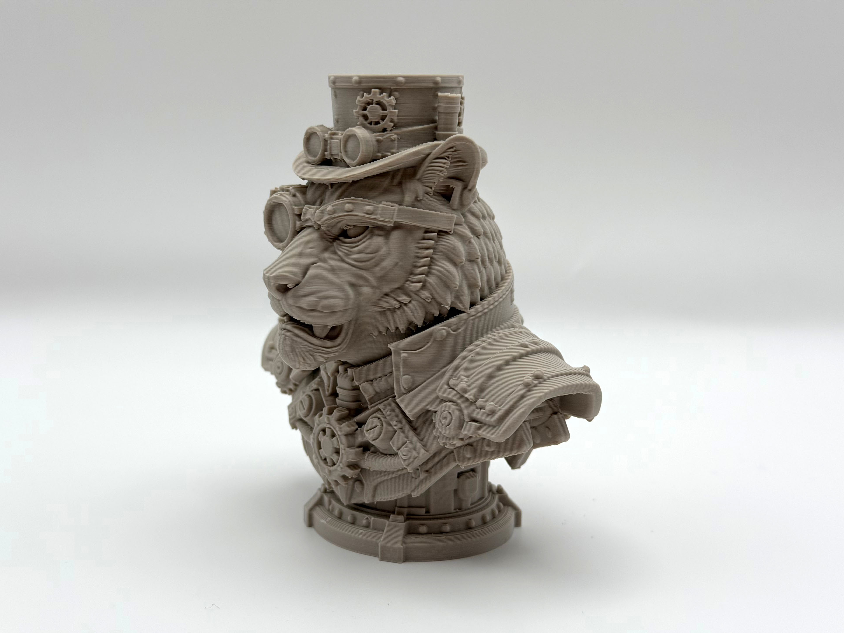 Miniatura 5 do modelo 3D Tiger Steampunk Bust