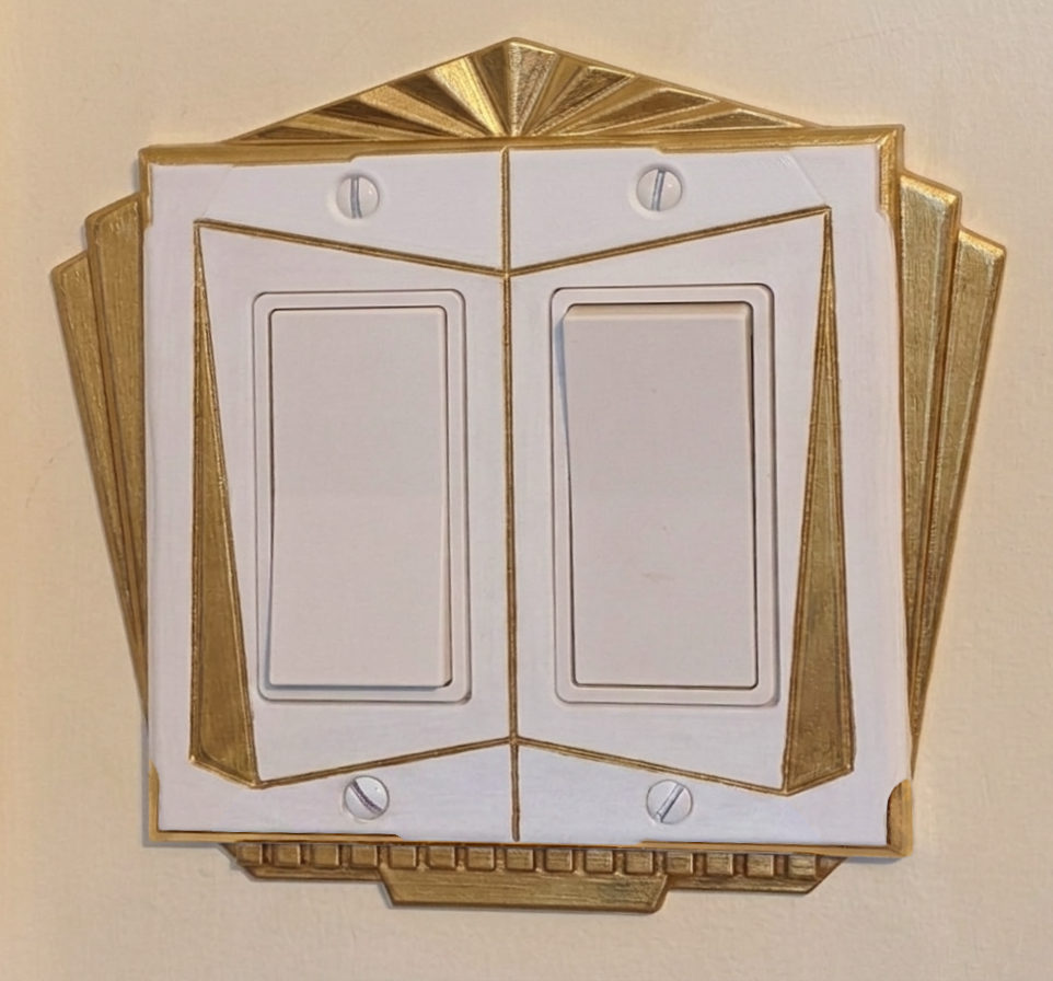 Art Deco Double-Decora Switch Cover