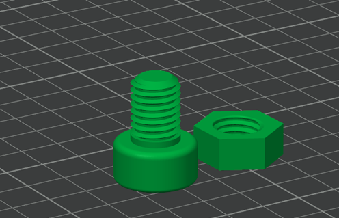 Threaded Nut & Bolt Fidget Toy