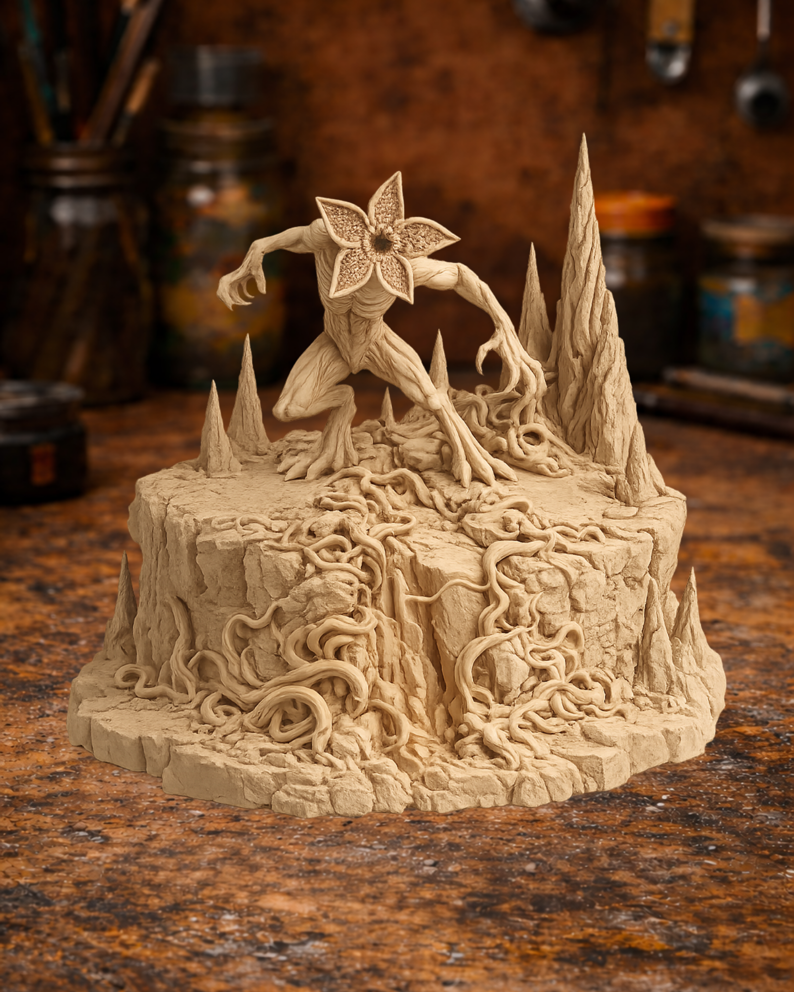 Demogorgon Diorama – Upside Down Creature Scene