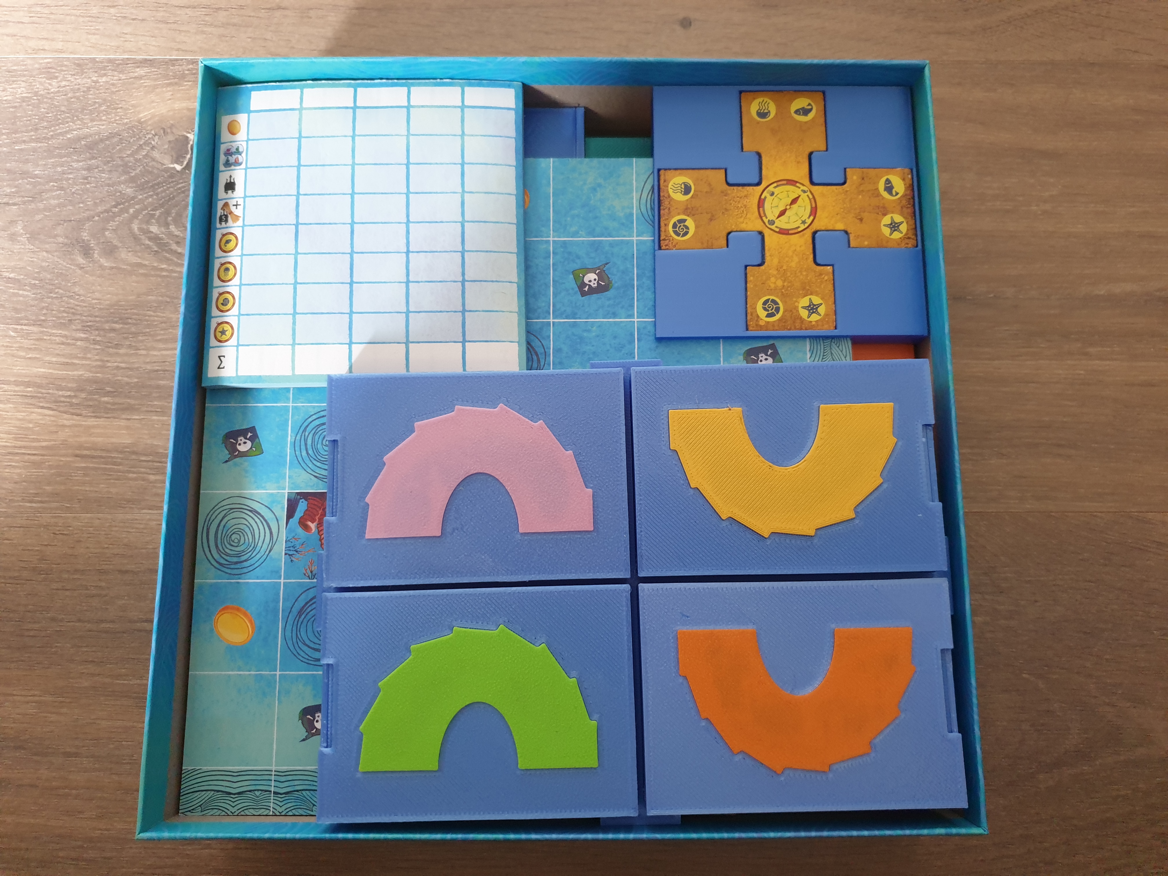 Insert for the game "Sea Dragons"