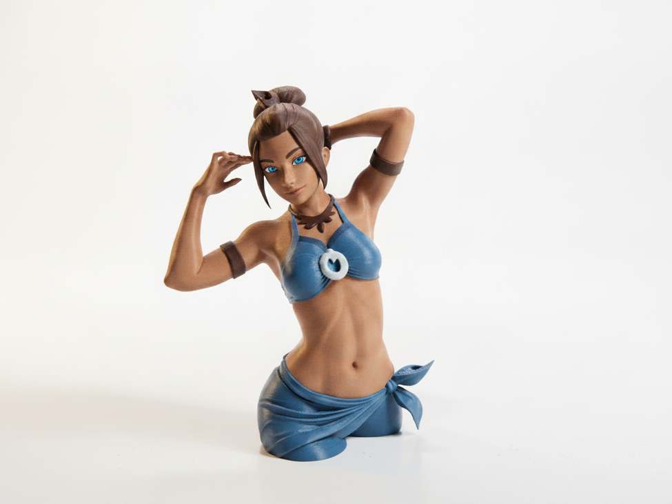 Beach Babe Female Figurine 3D Printable