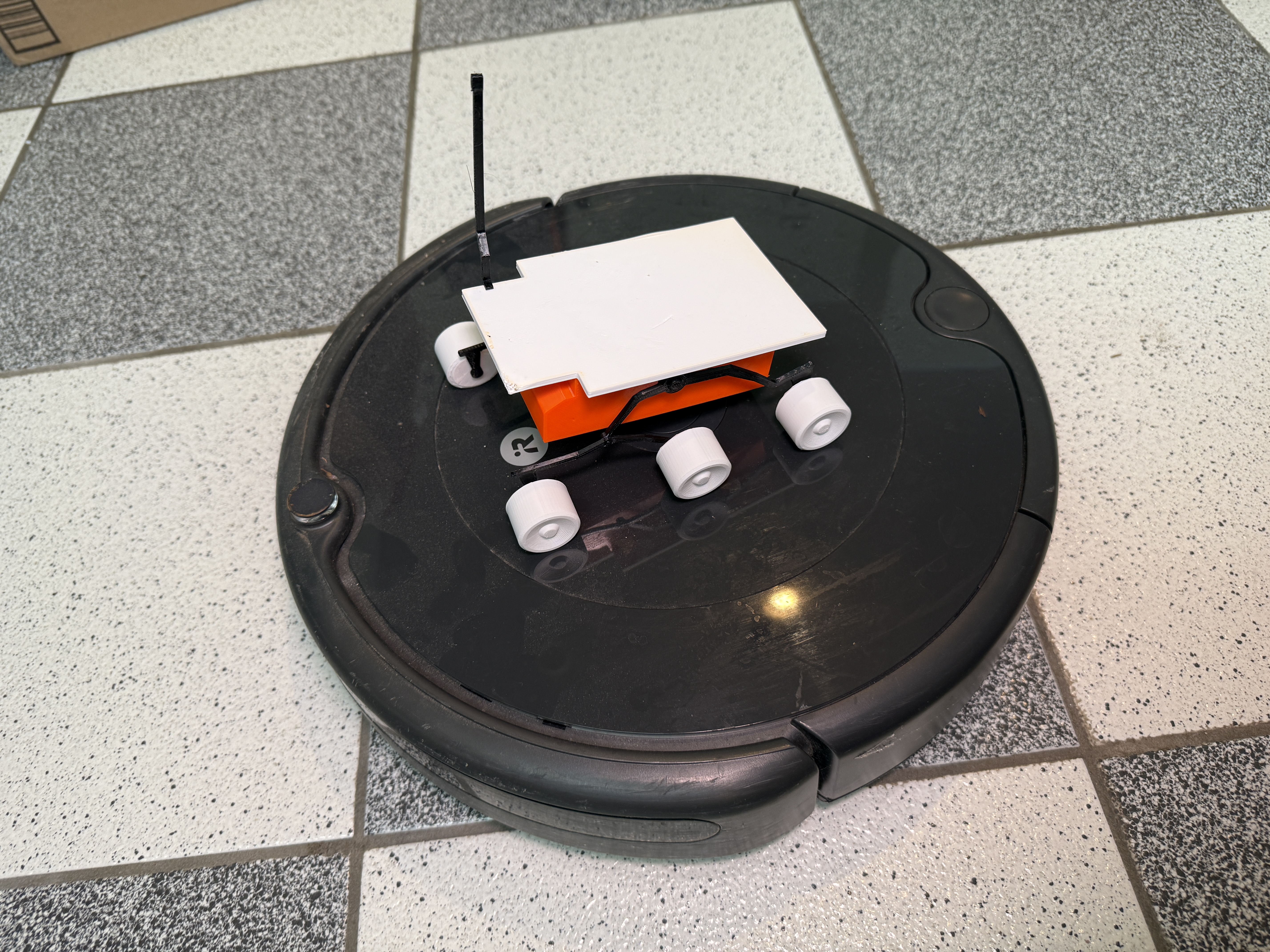 Mars Rover Roomba Ride along Sojourner iRobot Roomba 692