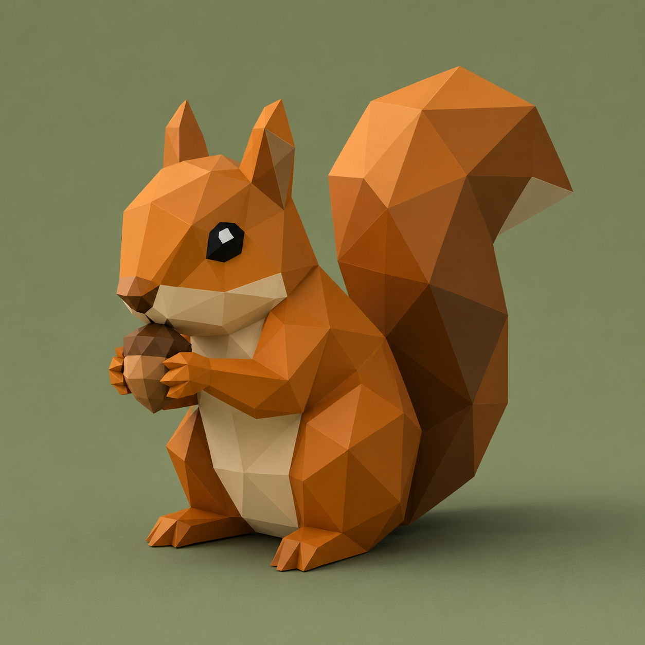 Low Poly Squirrel