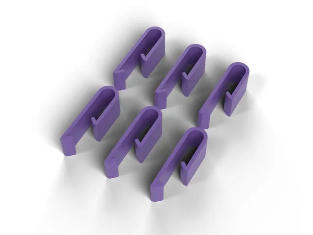 Music Page Clips - Six Clips That Hold Sheet Music Open, No Supports (OpenSCAD)