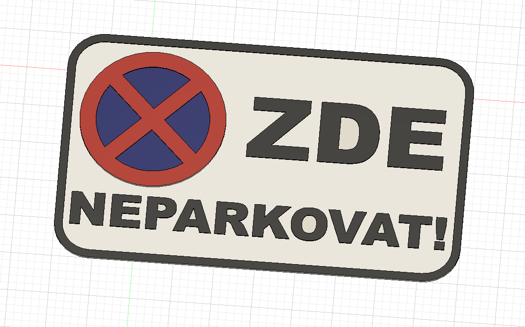 ZDE NEPARKOVAT! značka