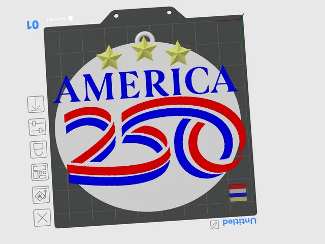 America 250 Door Wreath Decoration