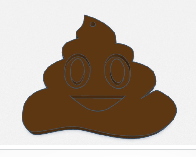 Poop emoji toilet pass