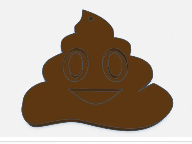 Poop emoji toilet pass