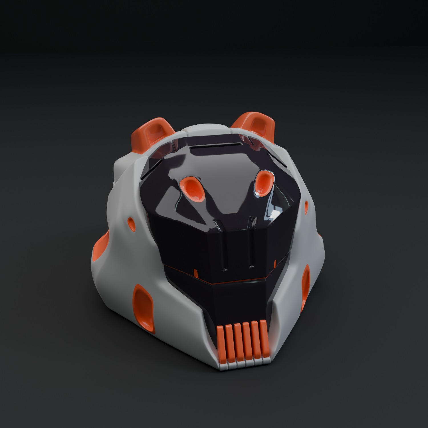 Mini Cyberpunk Helmet – 3D Printable Collectible