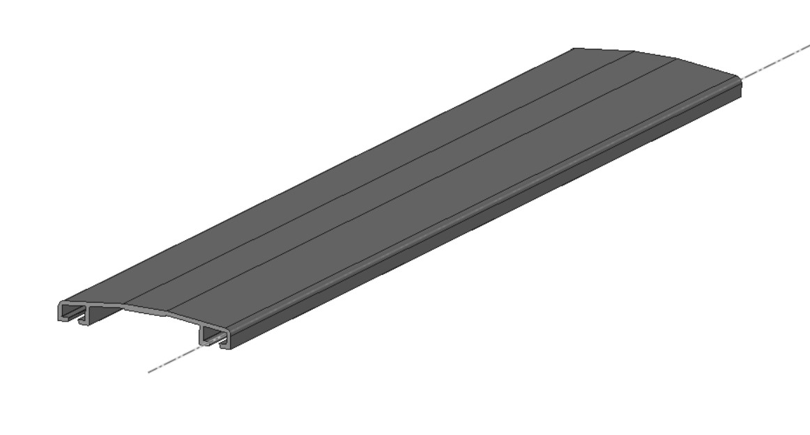 Přítlačná lišta 60mm pro polykarbonát.  ( Pressure bar 60mm for polycarbonate)