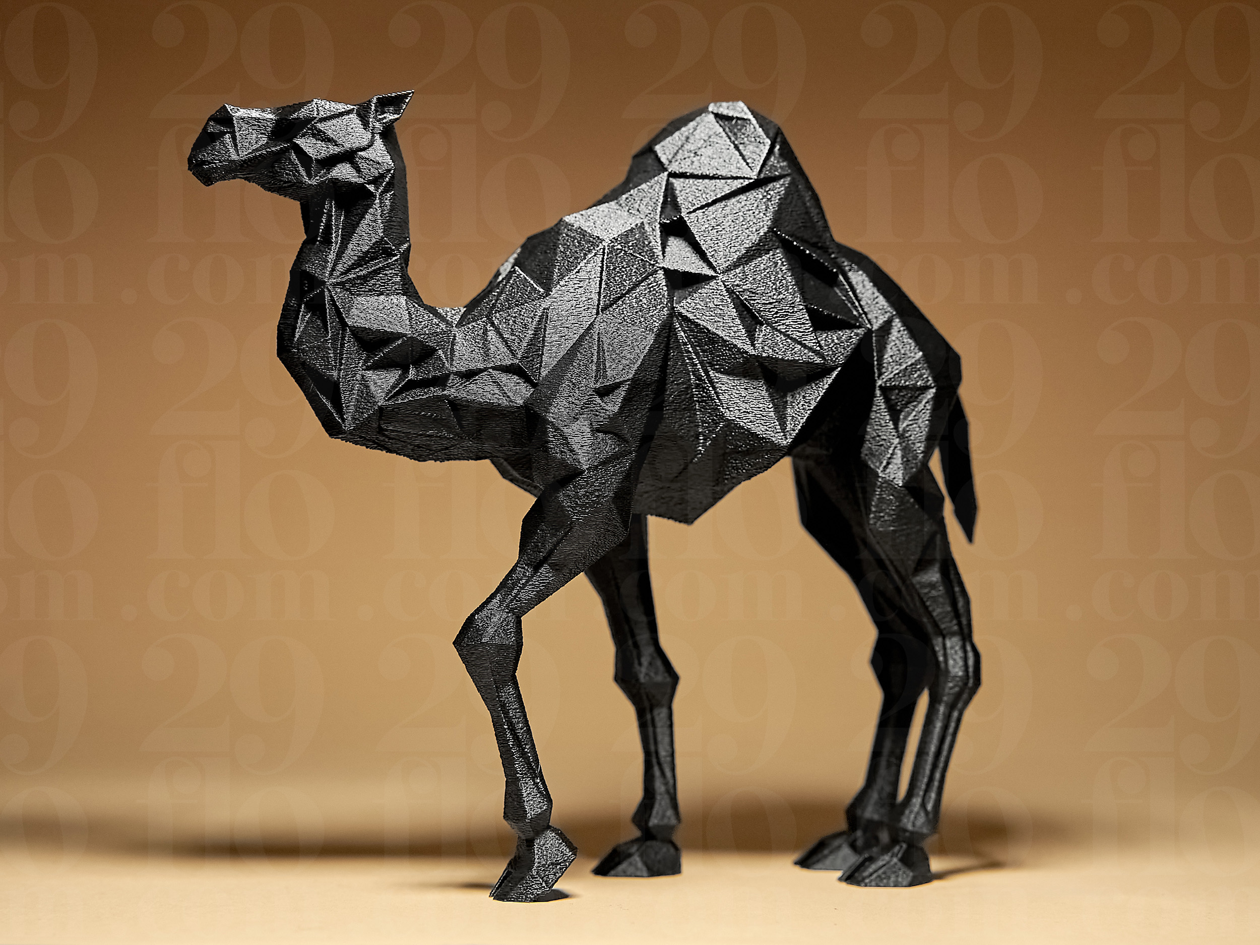 Geometric Camel Figure
