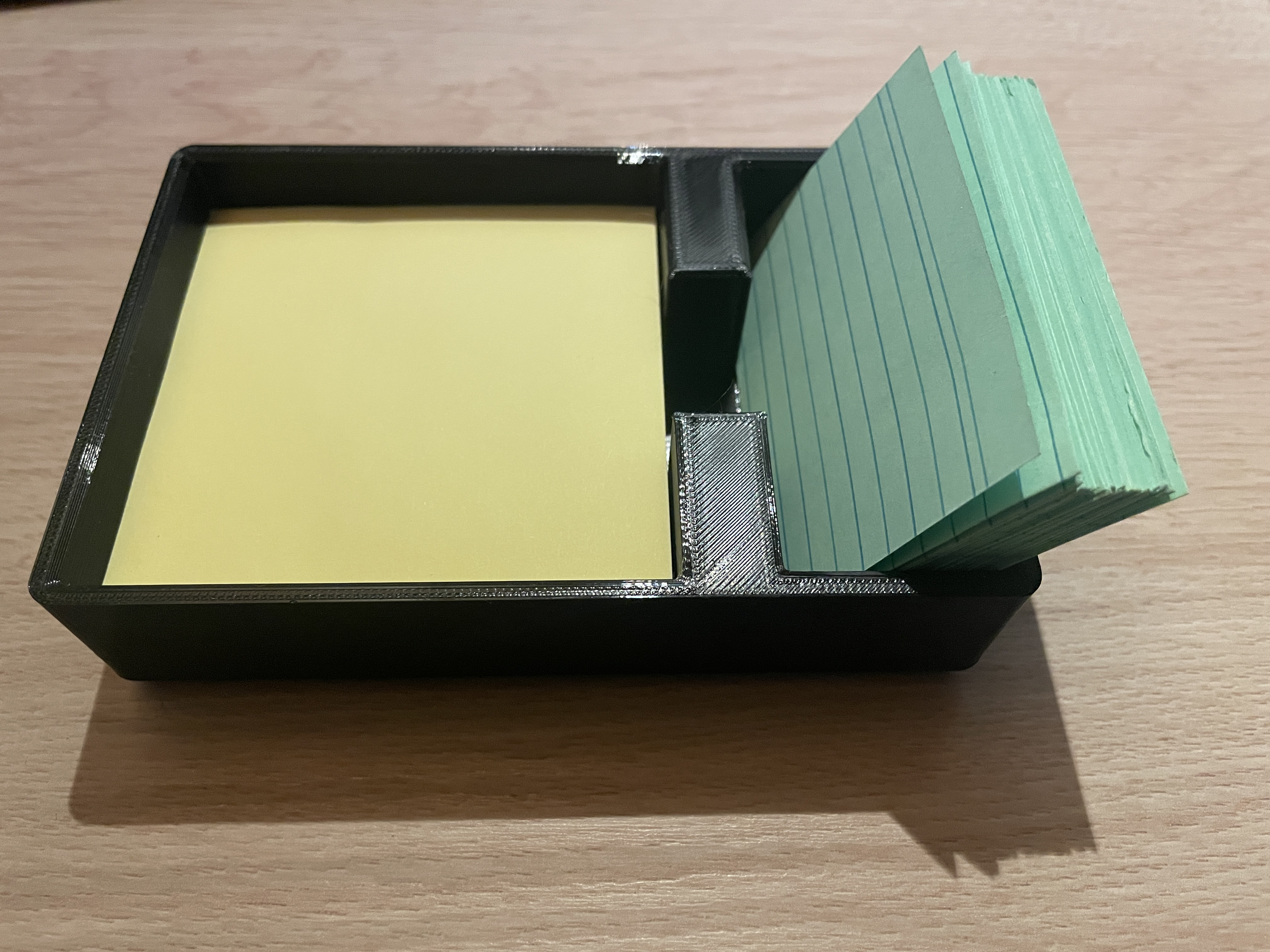 Gridfinity Sticky Notes and Flashcards Holder