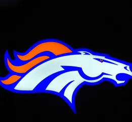 Denver Broncos lamp
