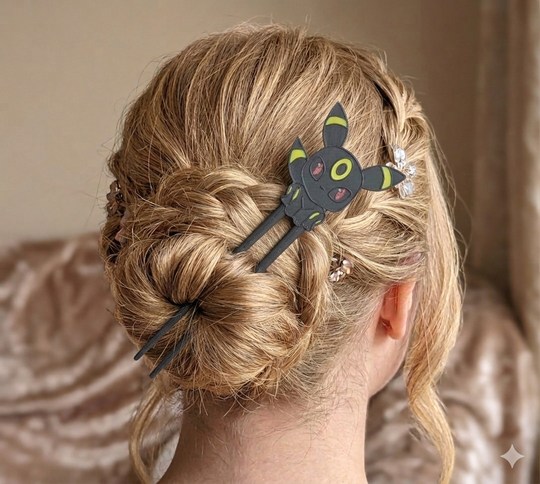 Umbreon hairpin or decoration