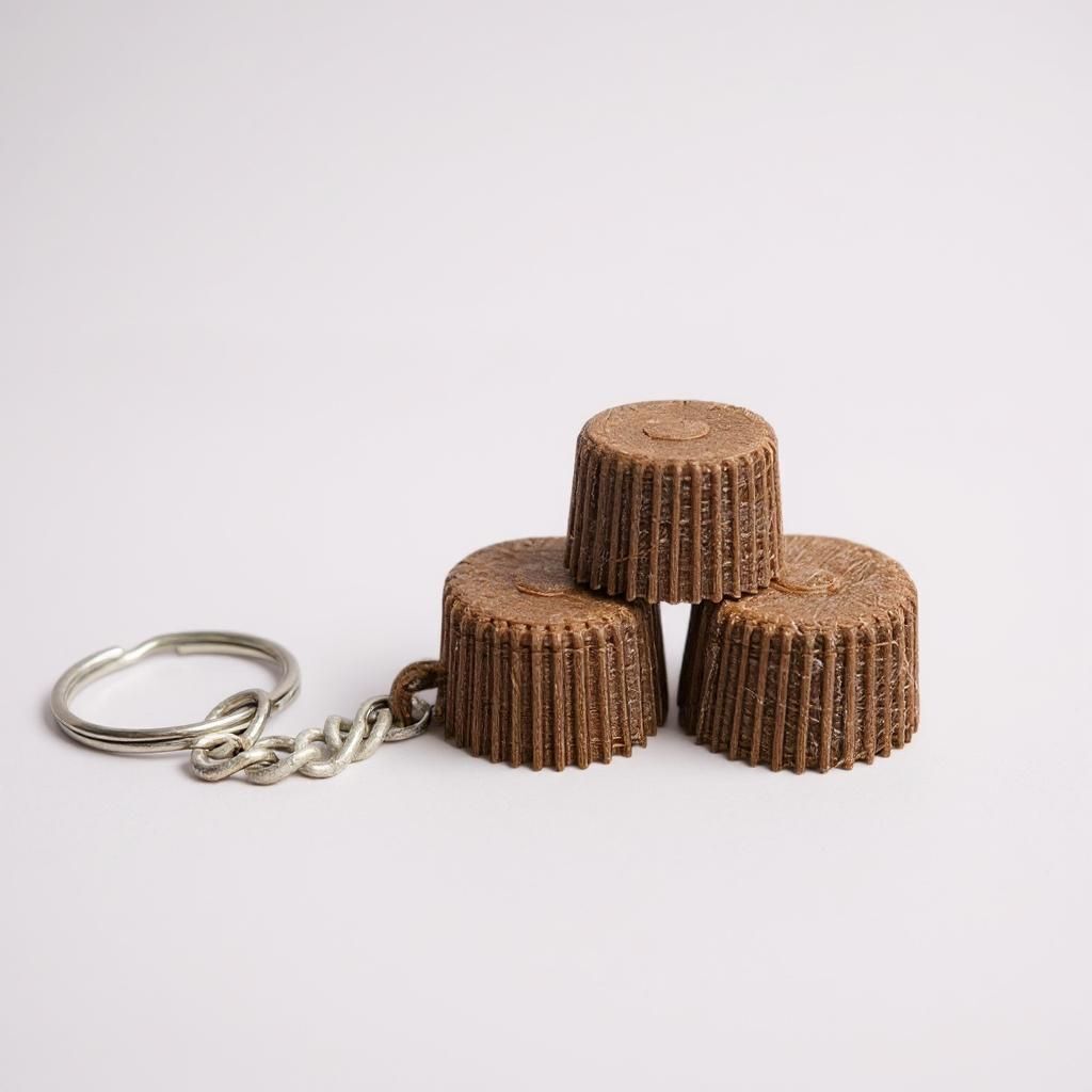 Alpine chocolate keychain