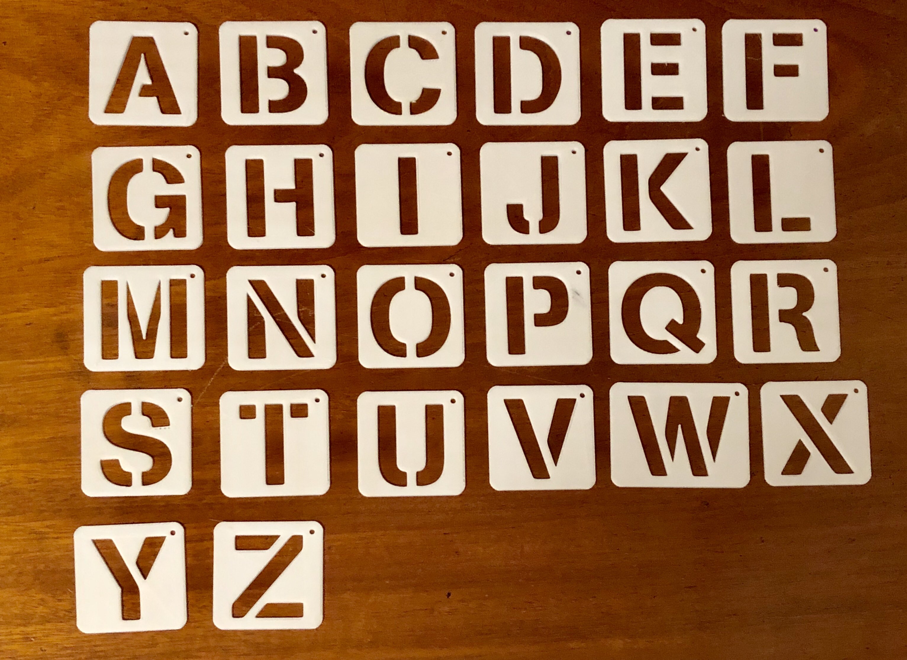 Stencil Letter Set