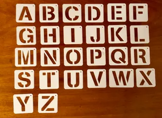 Stencil Letter Set