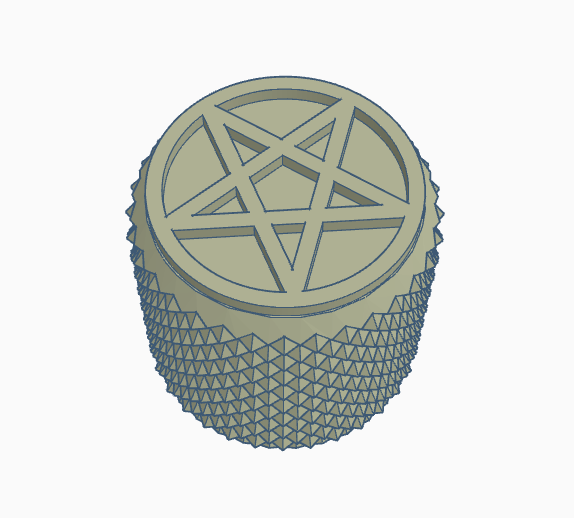 Pentagram Guitar Knob