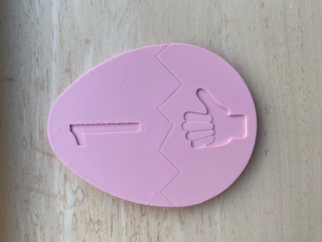 Paaseieren getalsymbool handjes