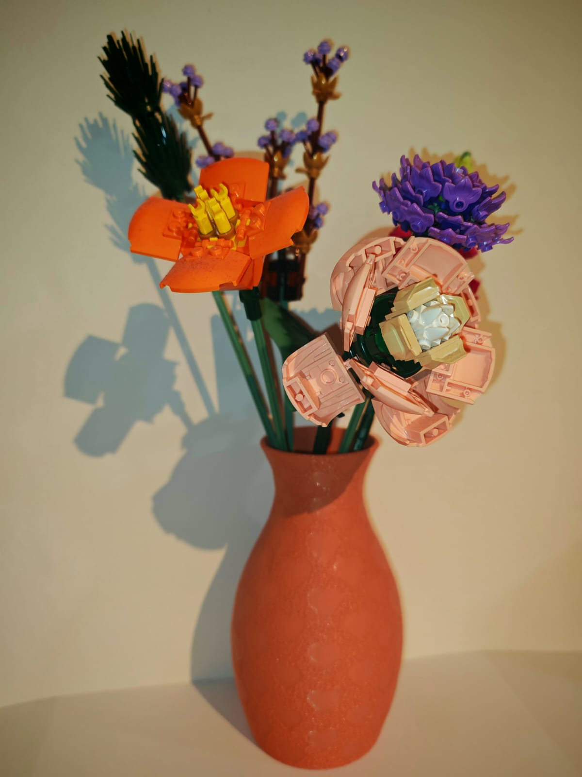 Vase with fuzzy skin and Hearts