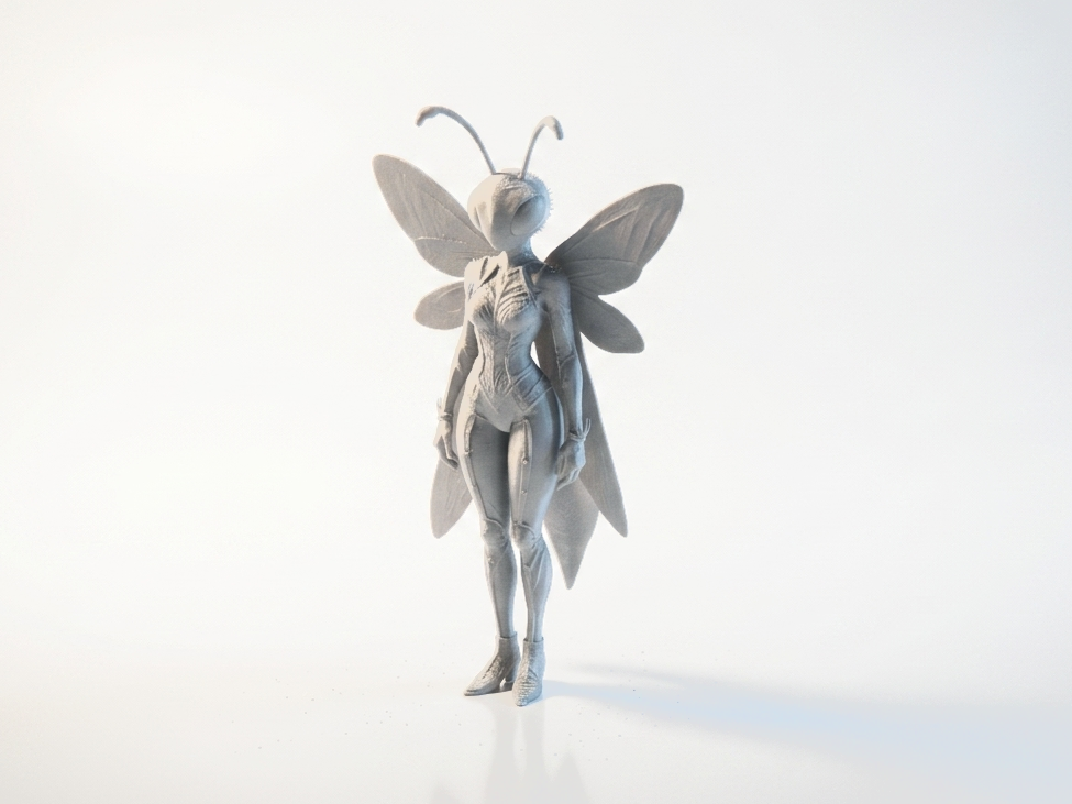 Bee Lady Figurine Fantasy Character 3D Printable