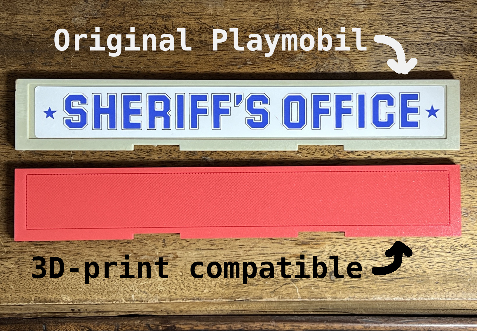 Playmobil Western house roofbillboard