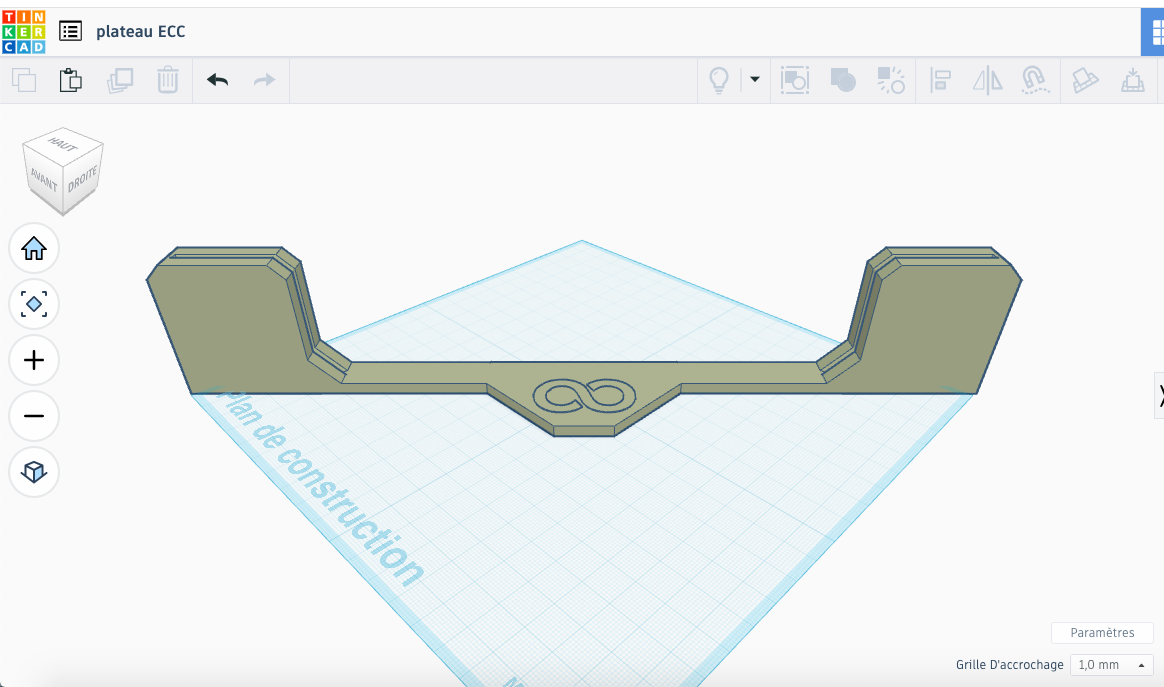 skadis centauri carbon build plate holder for one build plate