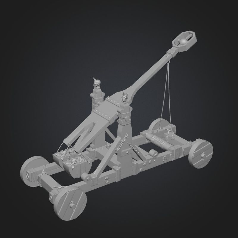 Wooden Trebuchet by Ded Makar | Download free STL model | Printables.com