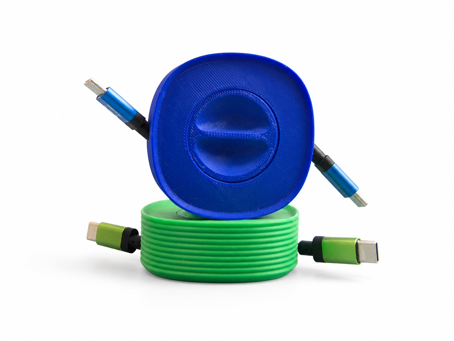 Miniatura 4 do modelo 3D Stackable Cable Winder – Smart Desk Cable Organizer