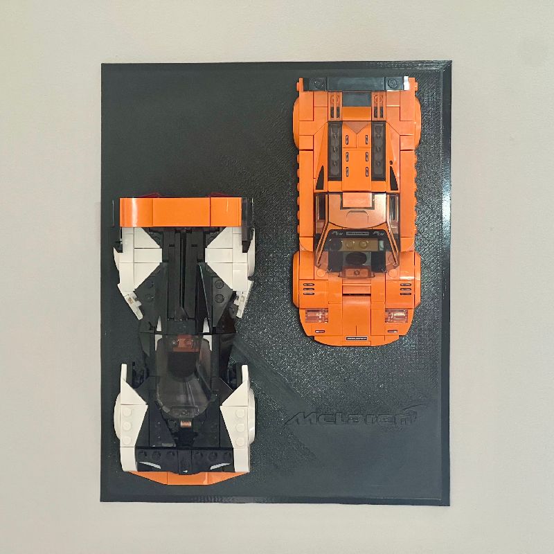 Wall Mount: LEGO Mclaren Solus Gt & Mclaren F1 LM (76918) by
