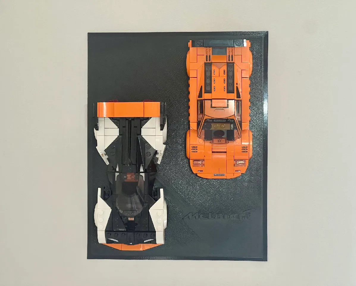 Wall Mount: LEGO Mclaren Solus Gt & Mclaren F1 LM (76918) by