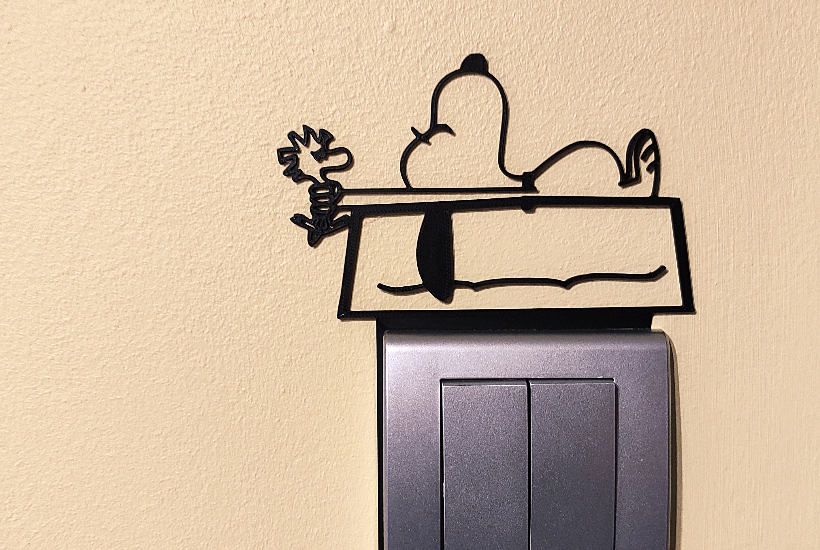 Snoopy Light Switch / Outlet Decoration – 3D Printable Model 15