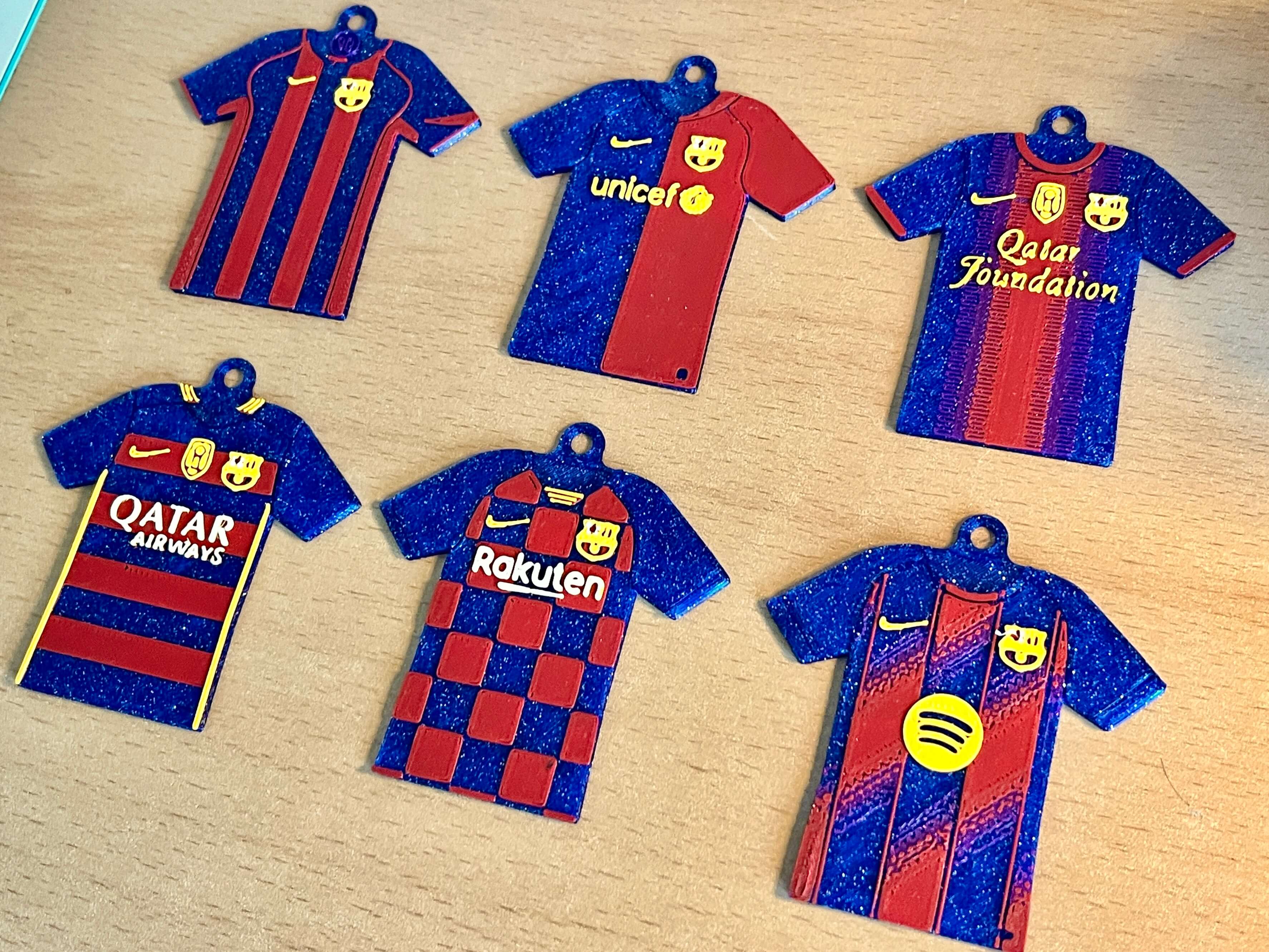 FC Barcelona Jerseys Keyring - Nike eras 2004 - 2025