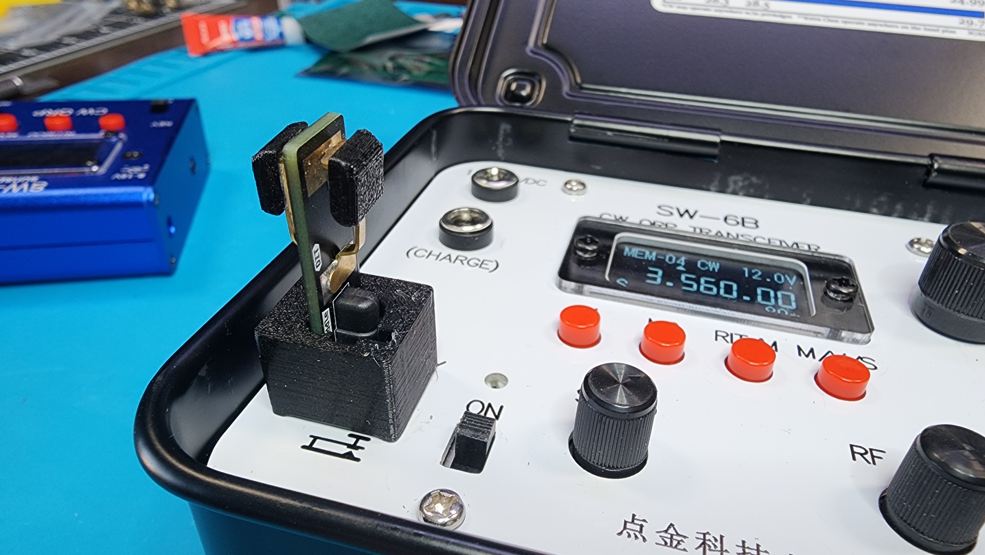 Venus SW-6B adapter for the N6ARA Tiny Paddle (Plug Version)