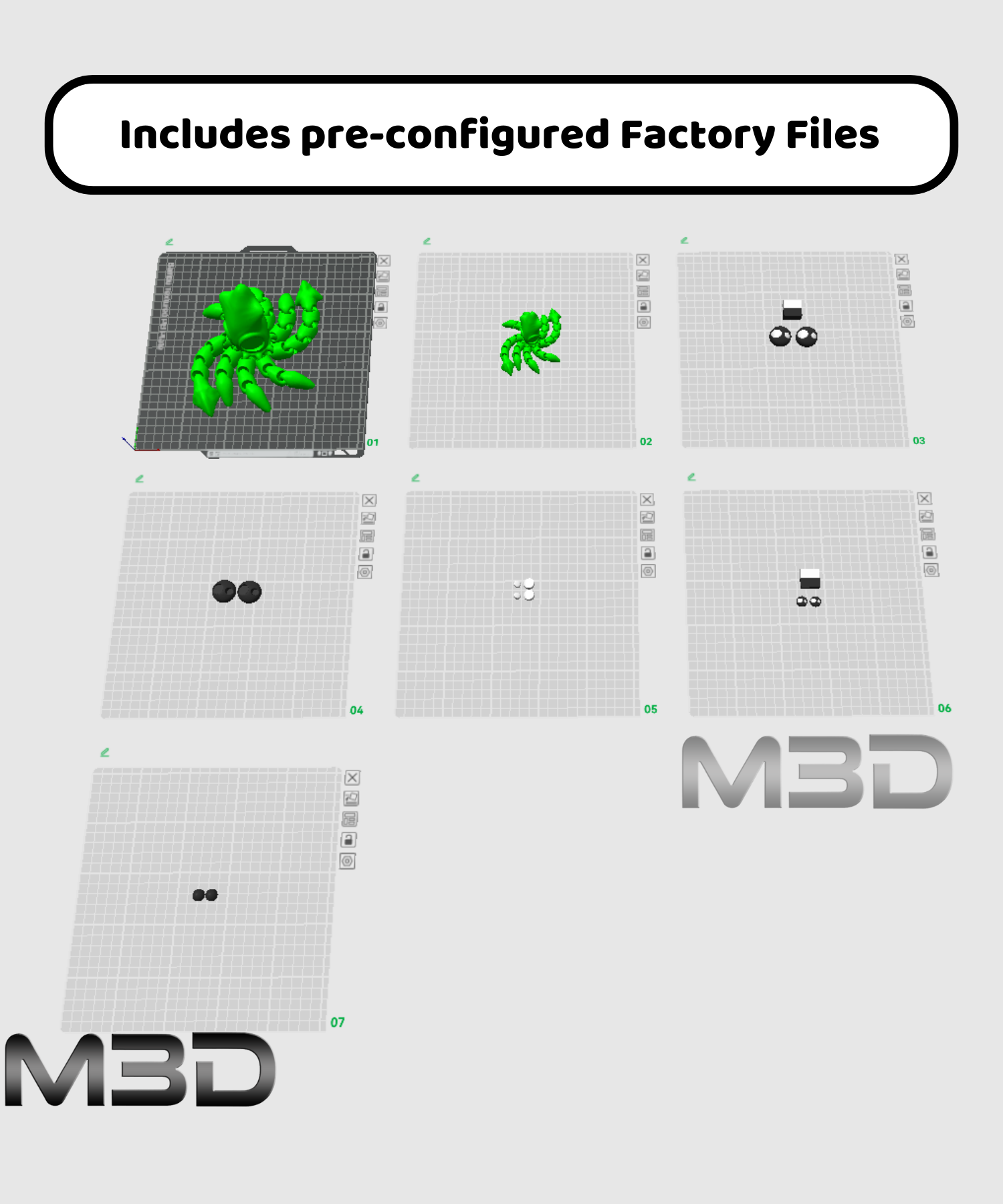 Flexi Grumpy Squid / no supports / 3mf included — miniatura 9