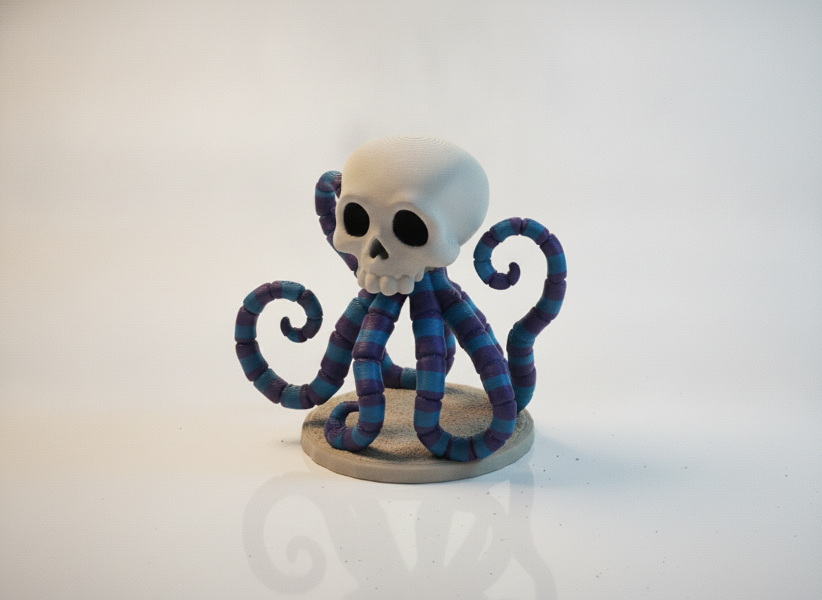 Cute Octopus Skull Cute Octopus Skull