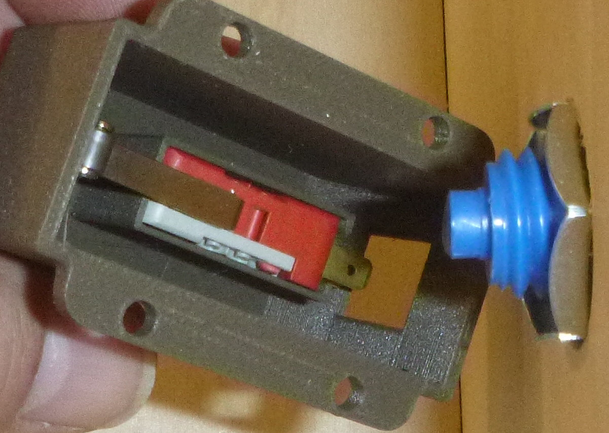 Schaltergehäuse für Flipper / Enclosure for Flipperswitch Pinball Machine