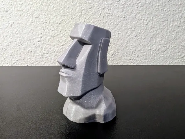 Moai Head – Stylized Easter Island Statue