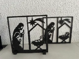 Holy Family Jesus Mary Wallart or Holy Family Stand  Nativity scene Krippe
